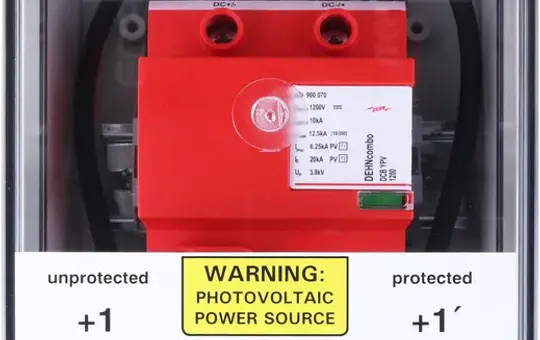 DEHN 900985 Generatorenanschlusskasten Typ1+2 zum Schutz von 1 MPP-Eingang, 1 String