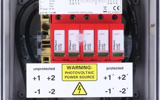 DEHN 900924 Generatorenanschlusskasten zum Schutz von 2 MPP-Eingängen, je 1 String