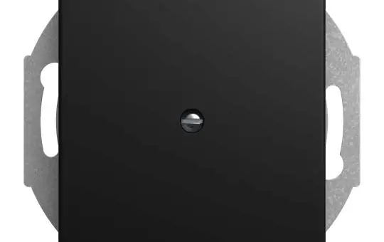 BUSCH-JAEGER 2527-915 Leitungsauslass-Abdeckung Balance SI Standard | schwarz matt