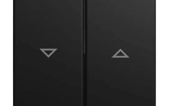 BUSCH-JAEGER 2504-915 Jalousiewippe Balance SI 2-fach | schwarz matt