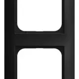 BUSCH-JAEGER 1724-915 Abdeckrahmen Balance SI 4-fach | schwarz matt