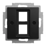 BUSCH-JAEGER 2561-02-915 UAE-Zentralscheibe Balance SI 2-fach | schwarz matt