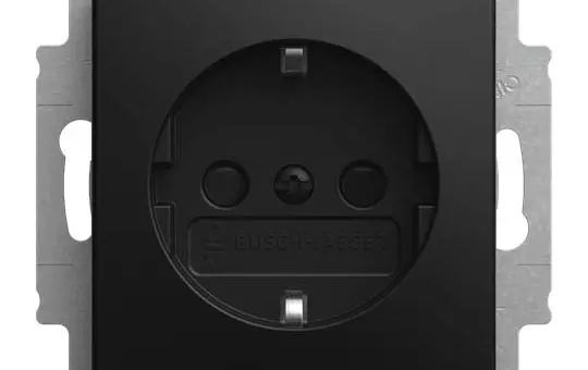 BUSCH-JAEGER 20 EUCBLI-915 SCHUKO-Steckdose Balance Orientierungslicht | schwarz matt