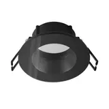 SLV 1007336 Deckeneinbauring rund IP65 NEW TRIA 68 1-fach, Glasscheibe | schwarz
