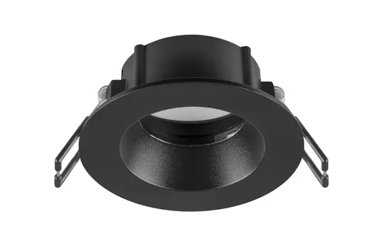 SLV 1007345 Deckeneinbauring rund IP65 NEW TRIA 68 1-fach, vertieft | schwarz