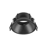 SLV 1007488 Deckeneinbauring rund IP20 NEW TRIA 75 1-fach, zurückgesetzt m. Kragen | schwarz