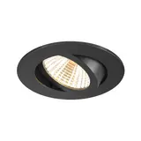 SLV 1007424 Deckeneinbauleuchte rund IP20 NEW TRIA 68 11 W, 1800-3000 K, 38° | schwarz