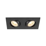 SLV 1008510 Deckeneinbauleuchte eckig IP20 NEW TRIA 155 max. 10 W | schwarz