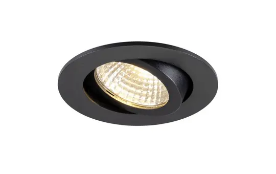 SLV 1009023 Deckeneinbauleuchte rund NEW TRIA 68 AIRTIGHT 7,5 W, 3000 K, 38° | schwarz