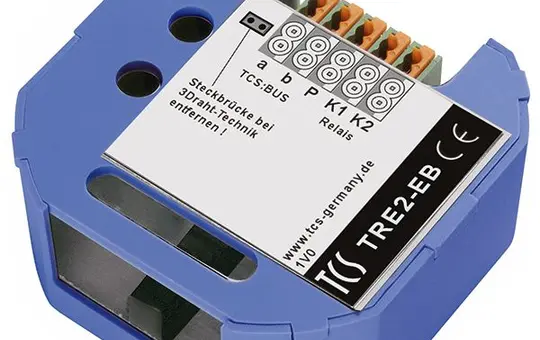 TCS TRE2-EB Einbau-Rufrelais für Innenstation für TCS:BUS Unterputz