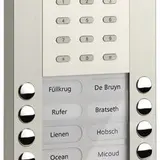 TCS ASE51160-0010 Audio Außenstation AP ASE 16 Tasten rechts-/linksbündig | silber