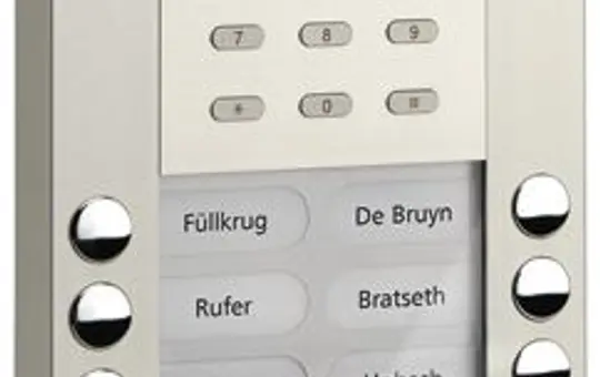 TCS ASE51160-0010 Audio Außenstation AP ASE 16 Tasten rechts-/linksbündig | silber