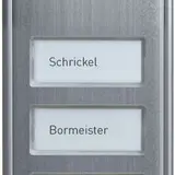 TCS ASX13004-0010 Audio Außenstation AP ASX 4 Namenfeldtaster zentriert | silber