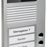 TCS AVC12030-0010 Video 2-Draht Außenstation AVC 3 Tasten rechtsbündig | silber