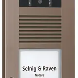 TCS AVD14013-0012 Video Außenstation Kamera AVD 1 Taste rechtsbündig | bronze