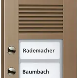 TCS AVD14033-0012 Video Außenstation Kamera AVD 3 Tasten rechtsbündig | bronze