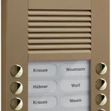 TCS AVE14103-0012 Video Außenstation Kamera AVE 10 Tasten rechts-/linksbündig | bronze