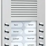 TCS AVE14123-0010 Video Außenstation Kamera AVE 12 Tasten rechts-/linksbündig | silber