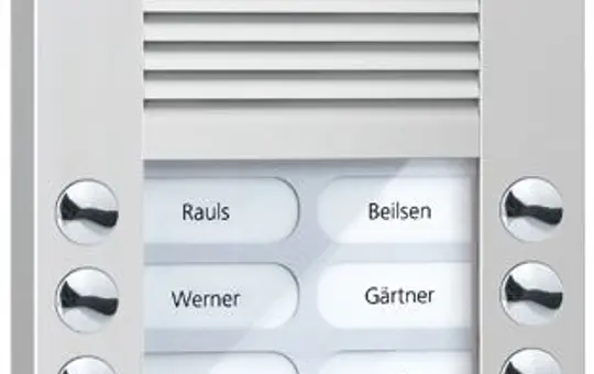 TCS AVE14123-0010 Video Außenstation Kamera AVE 12 Tasten rechts-/linksbündig | silber