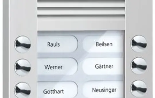 TCS AVE14143-0010 Video Außenstation Kamera AVE 14 Tasten rechts-/linksbündig | silber