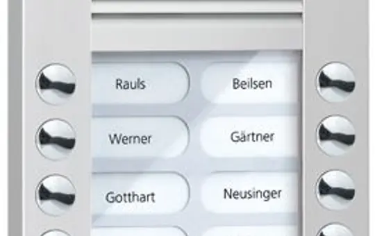 TCS AVE14163-0010 Video Außenstation Kamera AVE 16 Tasten rechts-/linksbündig | silber