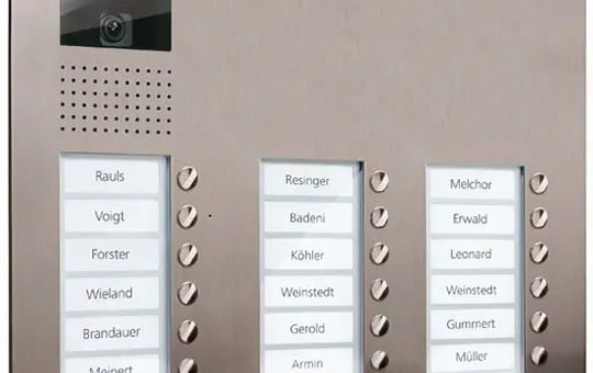 TCS AVU16180-0030 Video Außenstation UP AVU 18 Tasten rechtsbündig, 3-spaltig | edelstahl