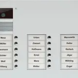 TCS AVU16180-0010 Video Außenstation UP AVU 18 Tasten rechtsbündig, 3-spaltig | silber