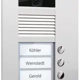 TCS AVU14040-0010 Video Außenstation UP AVU 4 Tasten rechtsbündig, 1-spaltig | silber