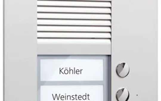 TCS AVU14040-0010 Video Außenstation UP AVU 4 Tasten rechtsbündig, 1-spaltig | silber