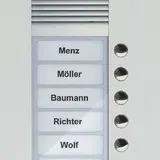 TCS AVU14080-0010 Video Außenstation UP AVU 8 Tasten rechtsbündig, 1-spaltig | silber