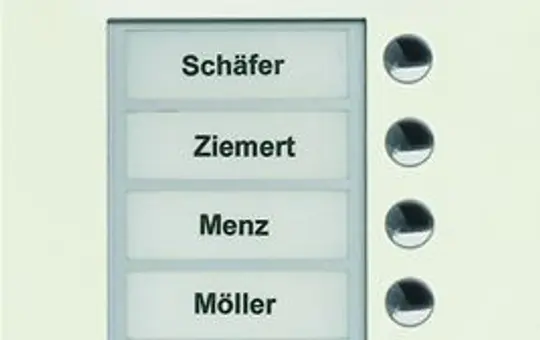 TCS AVU14080-0019 Video Außenstation UP AVU 8 Tasten rechtsbündig, 1-spaltig | weiß