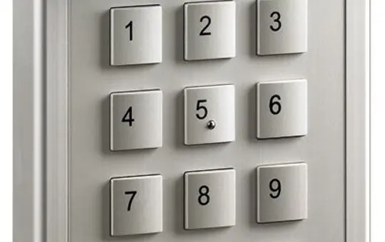 TCS AZF50000-0010 Codeschloss codelock bis zu 10 Codes | silber