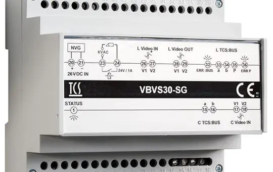 TCS VBVS30-SG Versorgungs- und Steuergerät für Video-Unteranlagen, 1 Strang, Hutschiene