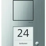 TCS CAE1001-0150 Audio Außenstation AP Carus IRIS 1 Taste rechtsbündig, AP | silber