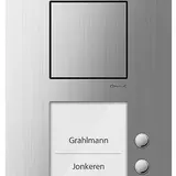 TCS CAE1002-0150 Audio Außenstation AP Carus IRIS 2 Tasten rechtsbündig, AP | silber