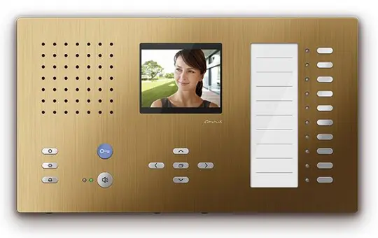 TCS CAI2200-0151 Video Innenstation Carus ADAPTO 10 Tasten, Aufputz | bronze