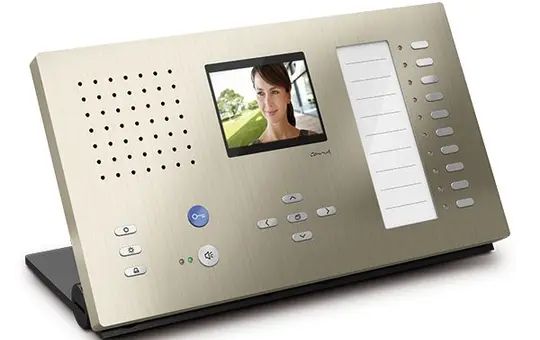 TCS CAI2210-0152 Video Innenstation Carus ADAPTO 10 Tasten, Tischgerät | champagner