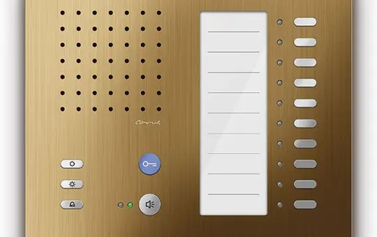 TCS CAI1100-0151 Audio Innenstation Carus ADAPTO 10 Tasten, Aufputz | bronze