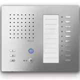 TCS CAI1100-0150 Audio Innenstation Carus ADAPTO 10 Tasten, Aufputz | silber