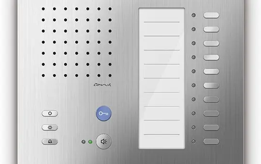 TCS CAI1100-0150 Audio Innenstation Carus ADAPTO 10 Tasten, Aufputz | silber