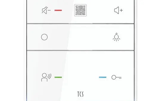 TCS ISW6010-0145 Audio Innenstation TASTA PRO mit 6 Tasten SDI | weiß