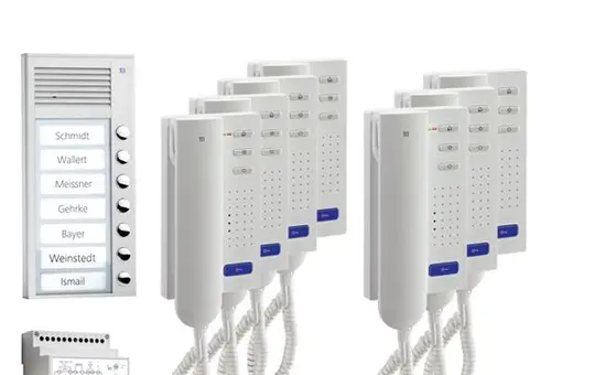 TCS PPA07-EN/02 Audio-Set Außenstation AP PAK 7 WE, 7 Tasten, 7 Telefone