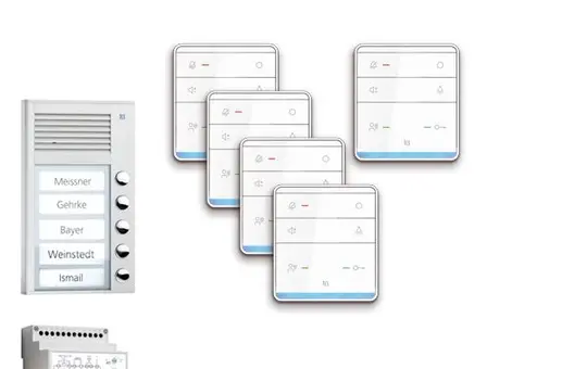 TCS PPAF05-EN/01 Audio-Set Außenstation AP PAK 5 WE, 5 Tasten, 5 Freispr. ISW6010