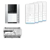 TCS PAAF041/008 Audio-Set Außenstation AP PRO ASA 4 WE, 4 Tasten, 4 Freispr. ISW6031