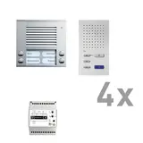 TCS PAAF042/002 Audio-Set Außenstation AP PES 4 WE, 4 Tasten, 4 Freispr. ISW3030