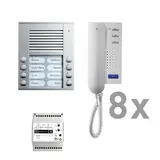 TCS PAAH082/001 Audio-Set Außenstation AP PES 8 WE, 8 Taten, 8 Telefone