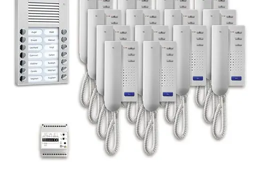 TCS PPA14-EN/02 Audio-Set Außenstation AP PES 14 WE, 14 Tasten, 14 Telefone