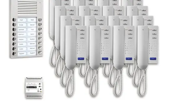 TCS PPA16-EN/02 Audio-Set Außenstation AP PES 16 WE, 16 Tasten, 16 Telefone