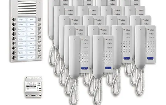 TCS PPA18-EN/02 Audio-Set Außenstation AP PES 18 WE, 18 Tasten, 18 Telefone