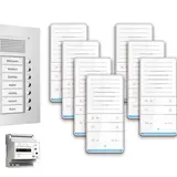 TCS PAUF071/001 Audio-Set Außenstation UP PUK 7 WE, 7 Tasten, 7 Freispr. ISW6031